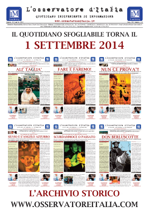 VACANZE ESTIVE OSSERVATORE